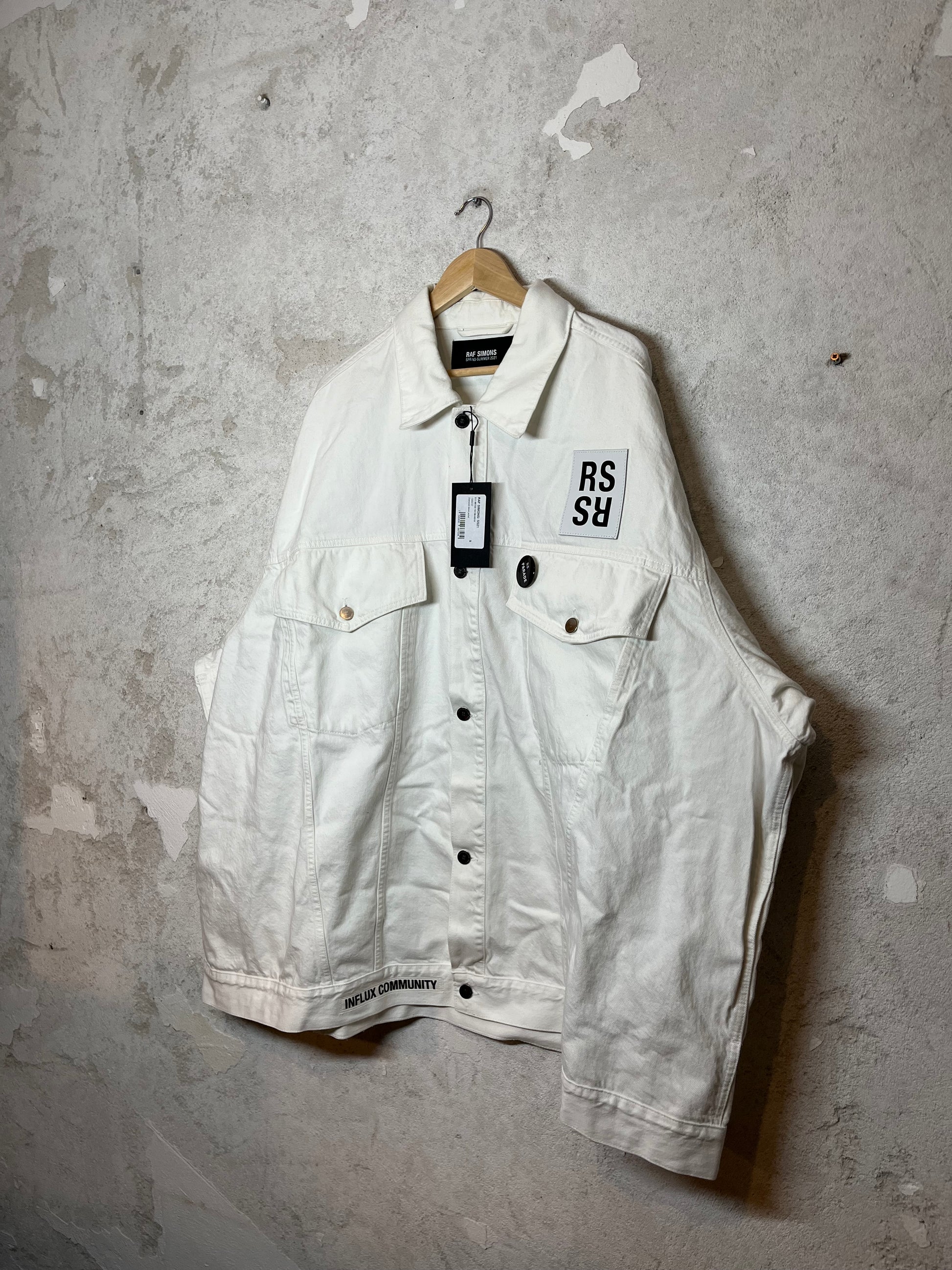 Raf Simons Monolith City Garden Riot SS'21 denim jacket