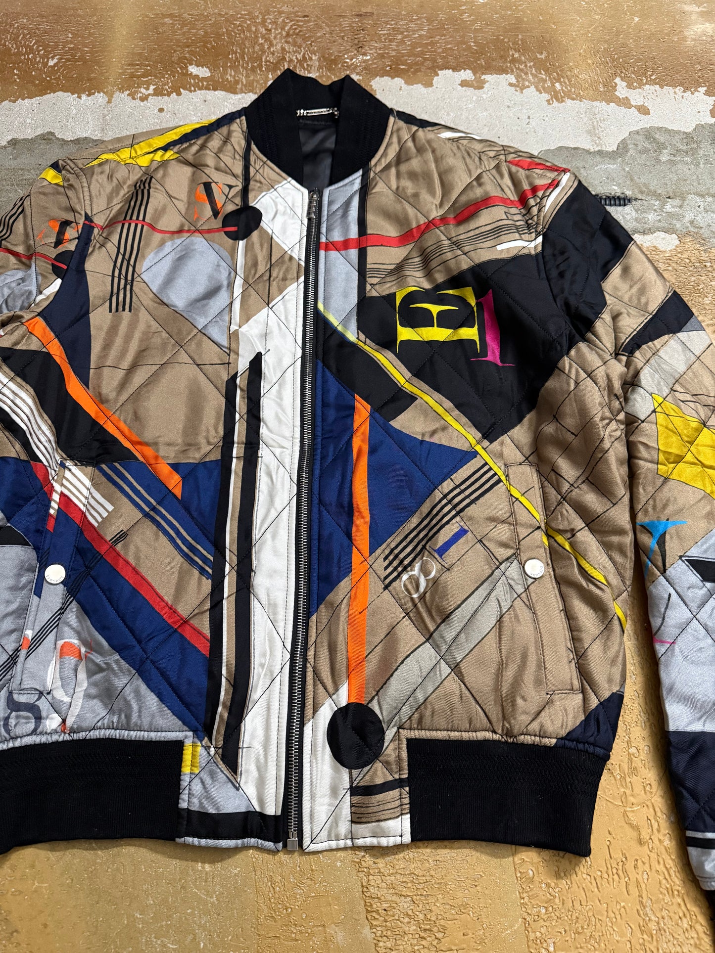 Versace vintage baroque bomber jacket - M