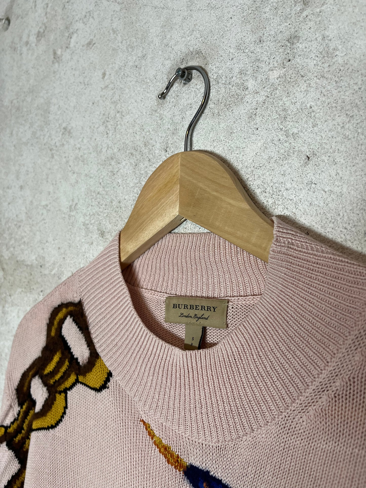 Burberry Duck Intarsia (€1.000 retail) sweater cashmere + cotton - S