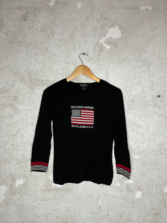 Ralph Lauren Polo Jeans Company USA flag sweater - S