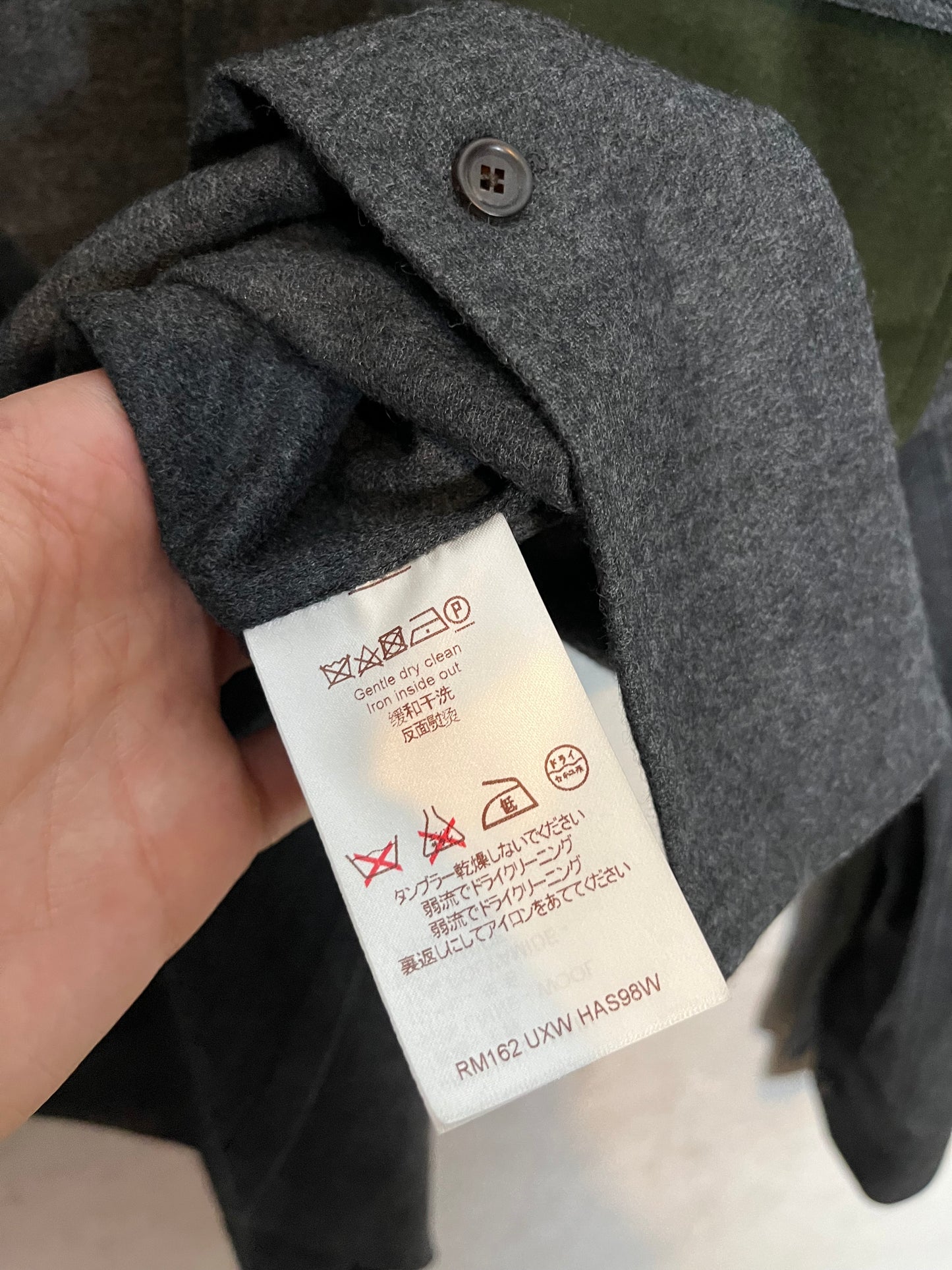 Louis Vuitton patched wool overshirt - S