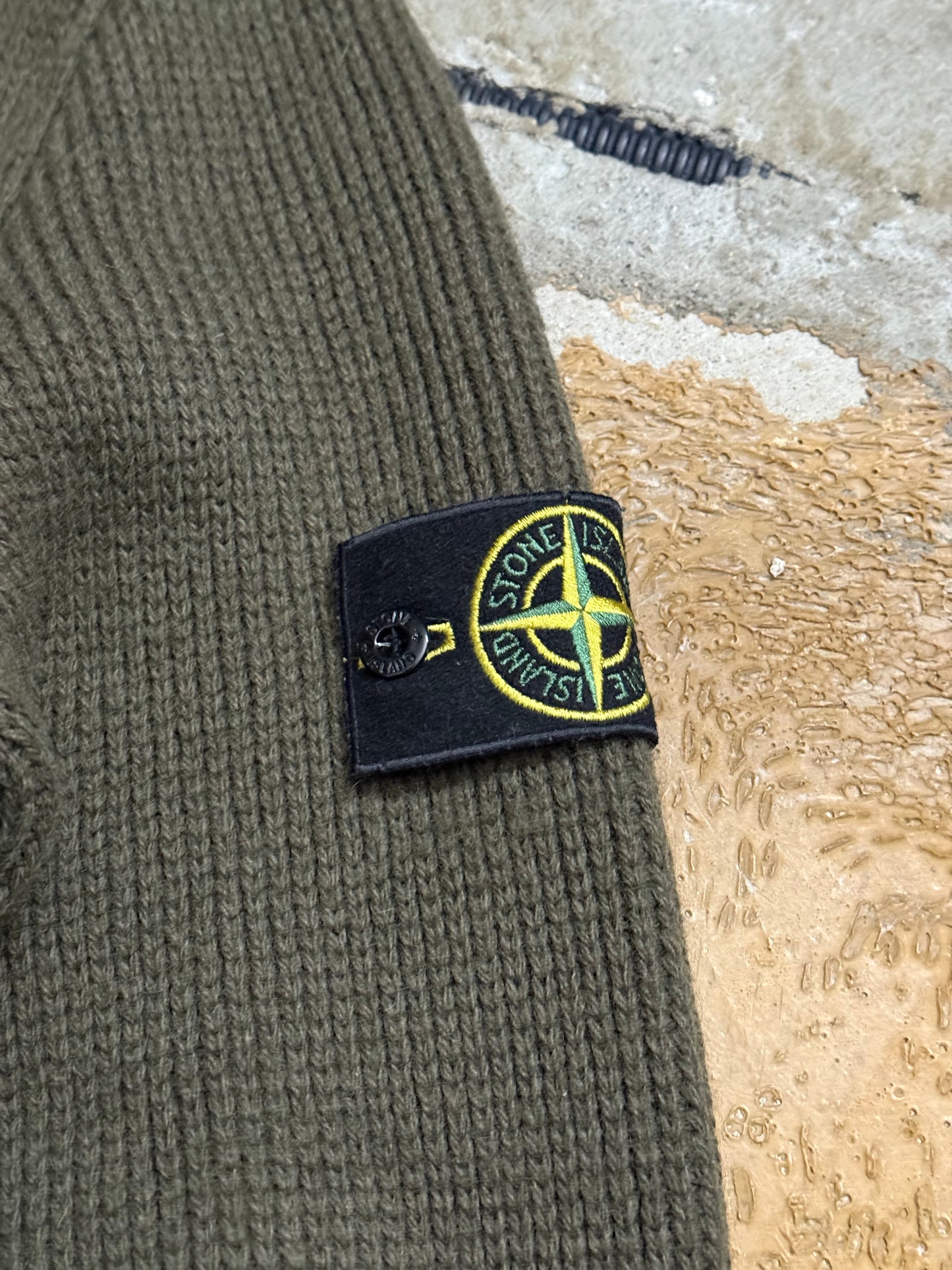 Stone Island 100% wool green jacket - L