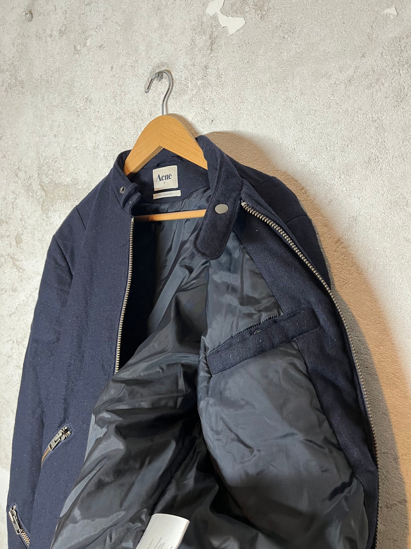 Acne Studios Oliver Wool AW/10 multizip bomber jacket - M