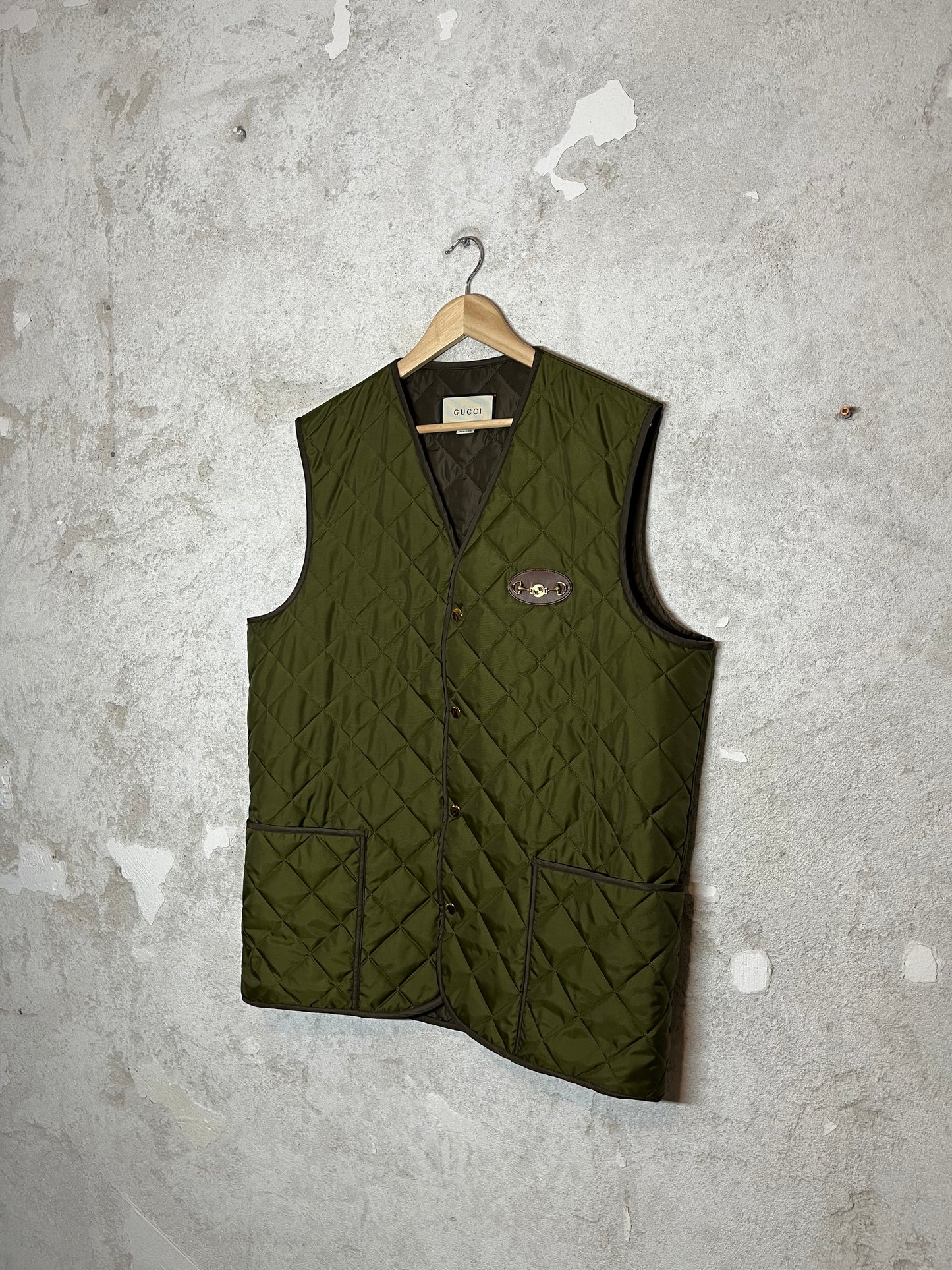 Gucci vintage quilted hunting bodywarmer gilet (RRP €1.750) - L