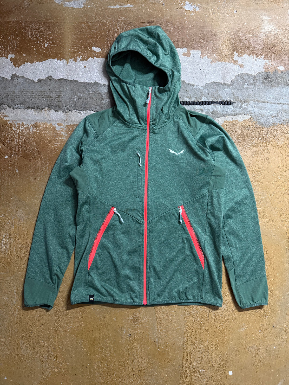 Salewa green fleece sweater - M