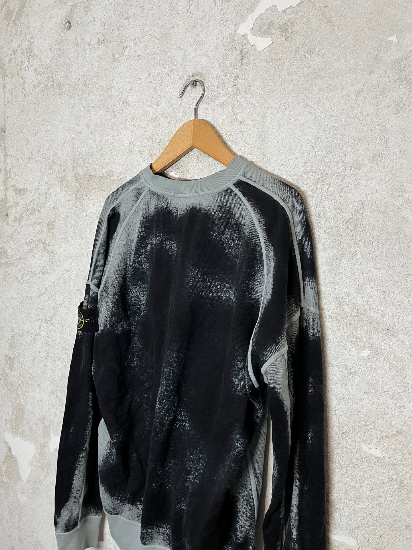 Stone Island hand sprayed airbrush sweater - M