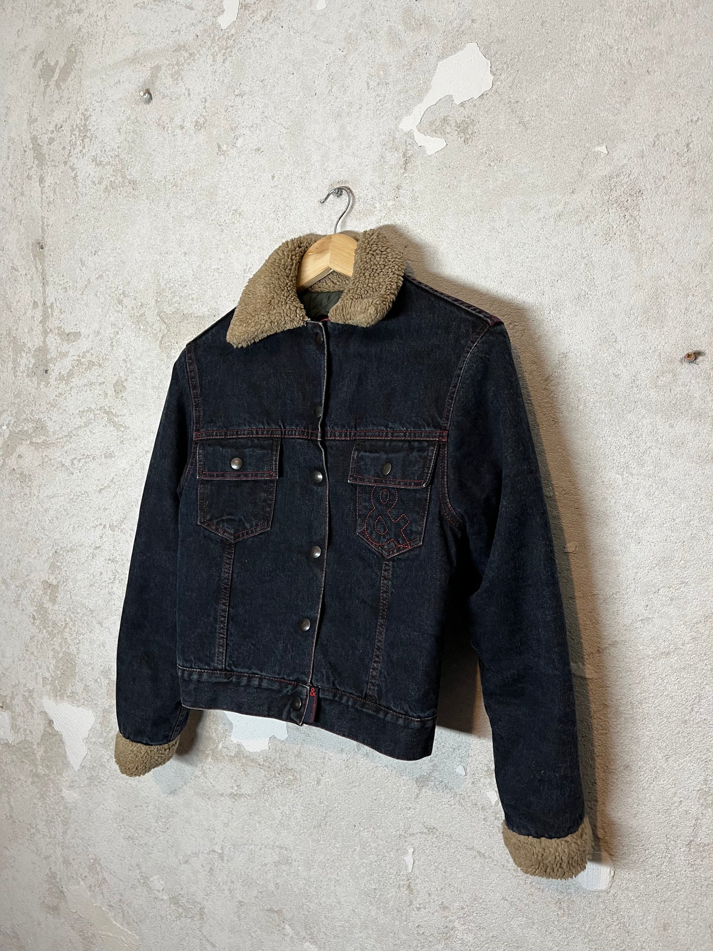 Dolce & Gabbana 2000s sherpa denim jacket - S