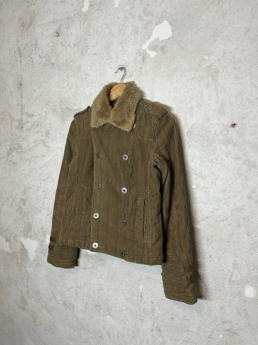 Diesel vintage 2000s sherpa sherling corduroy jacket