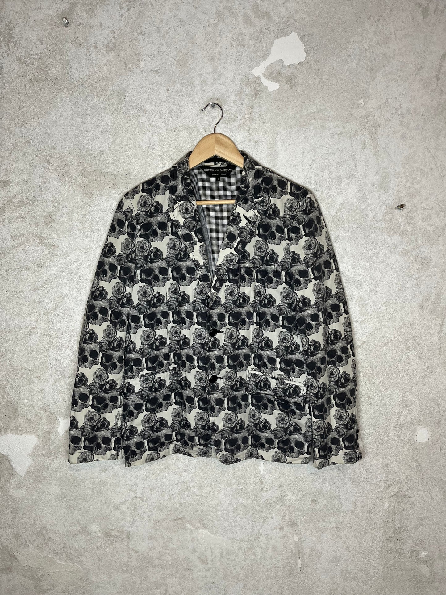 Comme des Garcons Homme plus SS'10 Runway skull roses blazer - S