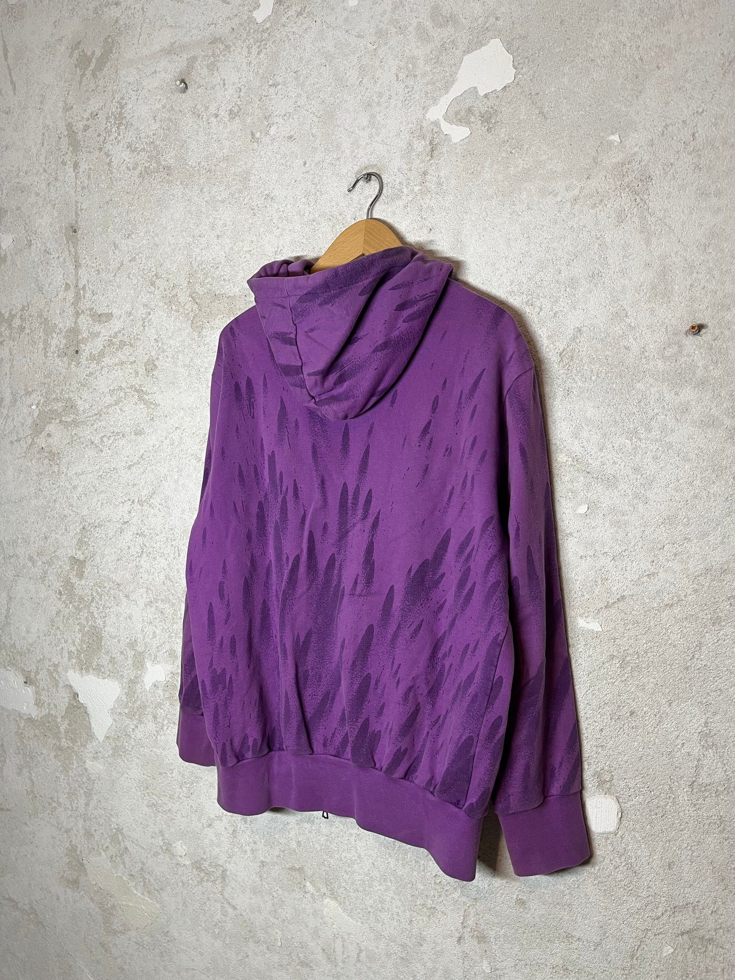 Maharishi x Futura purple rain hooded vest sweater - M