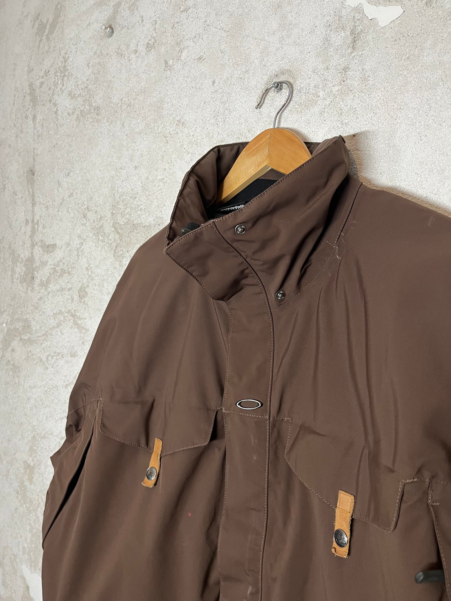 Oakley brown oversized ski jacket - XL