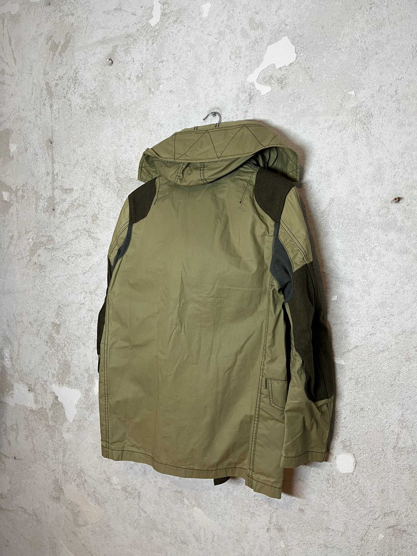 Junya Watanabe cargo khaki hooded jacket - S