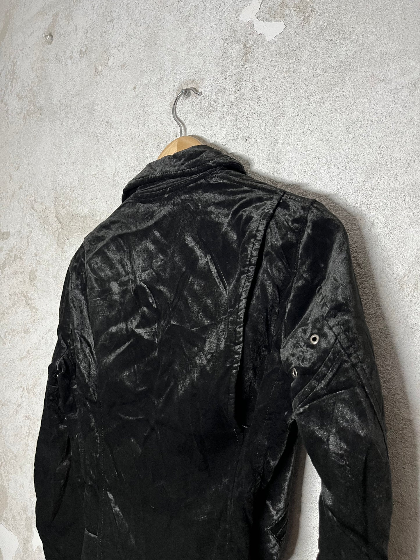 Junya Watanabe Comme des Garcons velvet biker jacket - XS