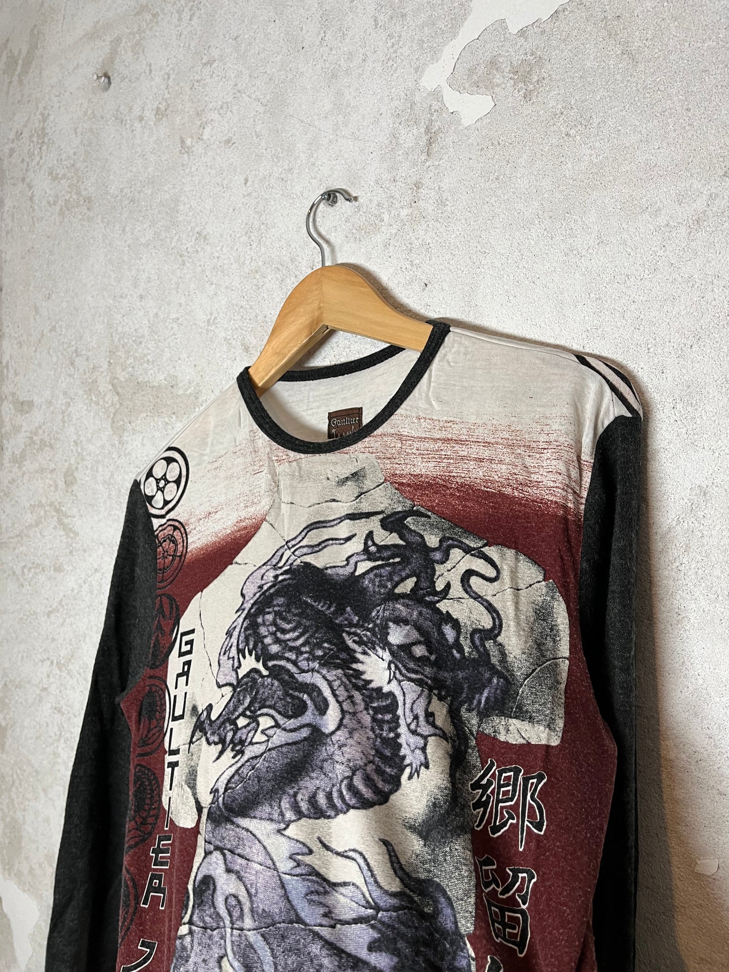 Jean Paul Gaultier rare dragon mesh top - M