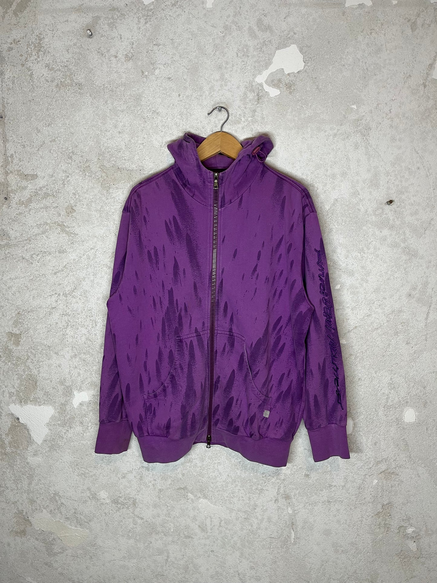 Maharishi x Futura purple rain hooded vest sweater - M