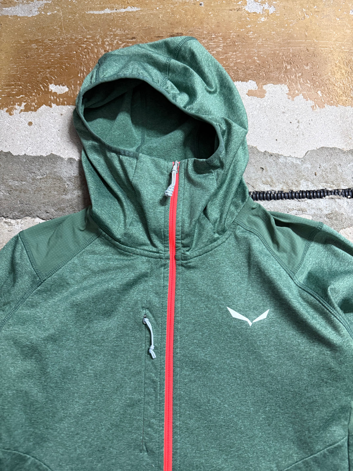 Salewa green fleece sweater - M