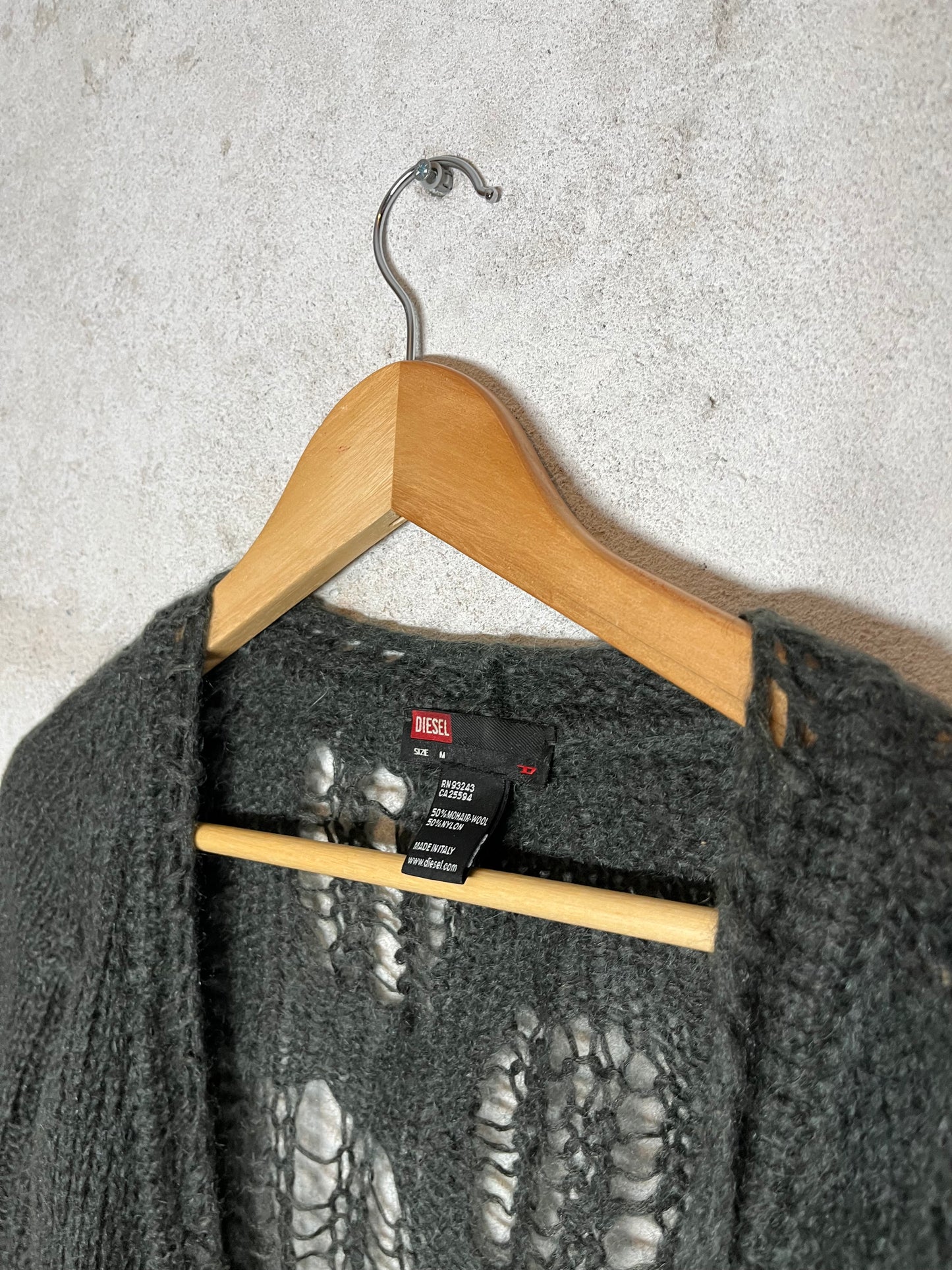 Diesel knit poncho jacket - M