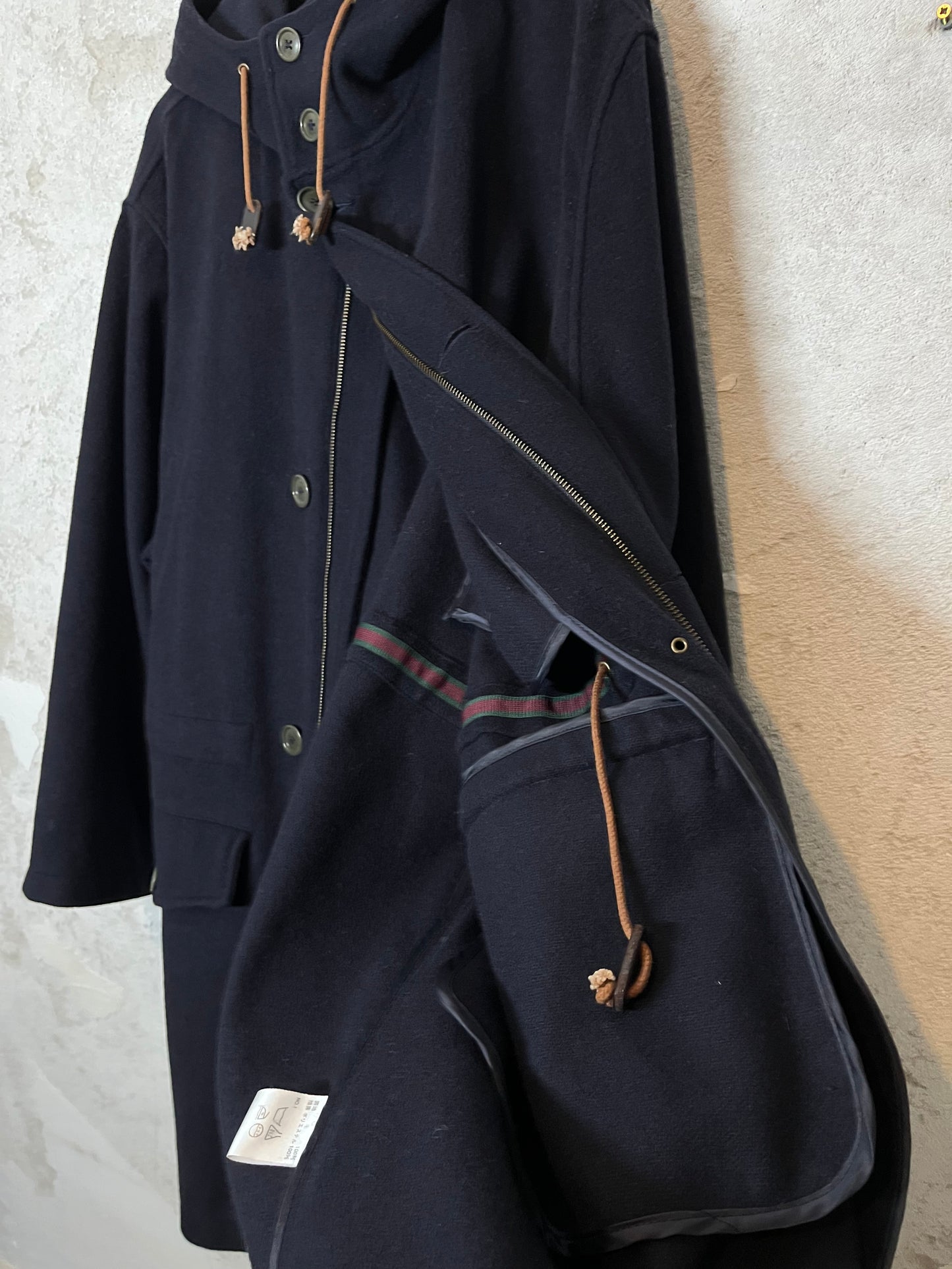 100% Wool Ralph Lauren from Japan Winter Trench Coat - L