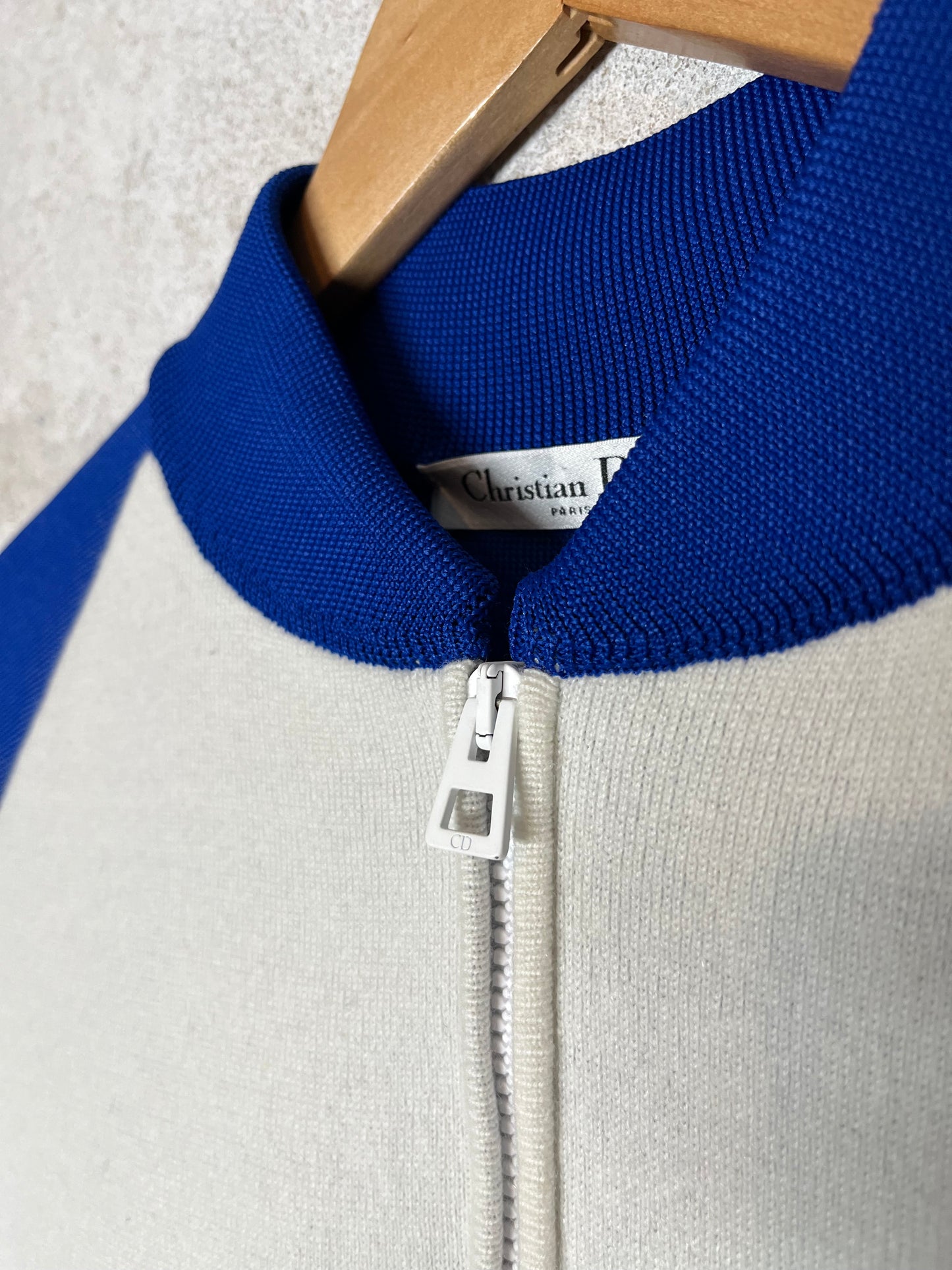 Christian Dior “Dior Vibe” cashmere zip-up sweater - S