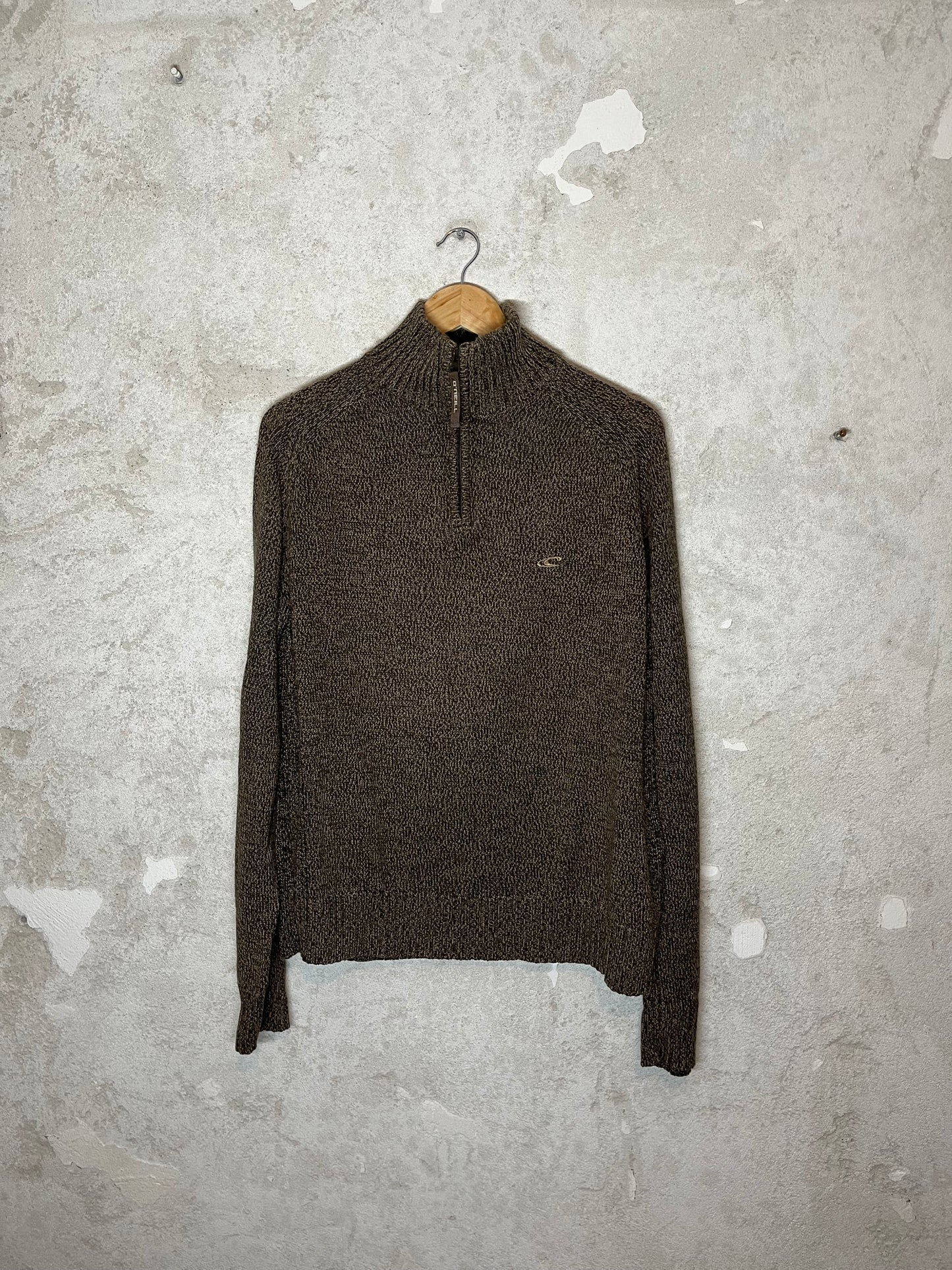 O’neill vintage 1/4 zip up knit sweater - L