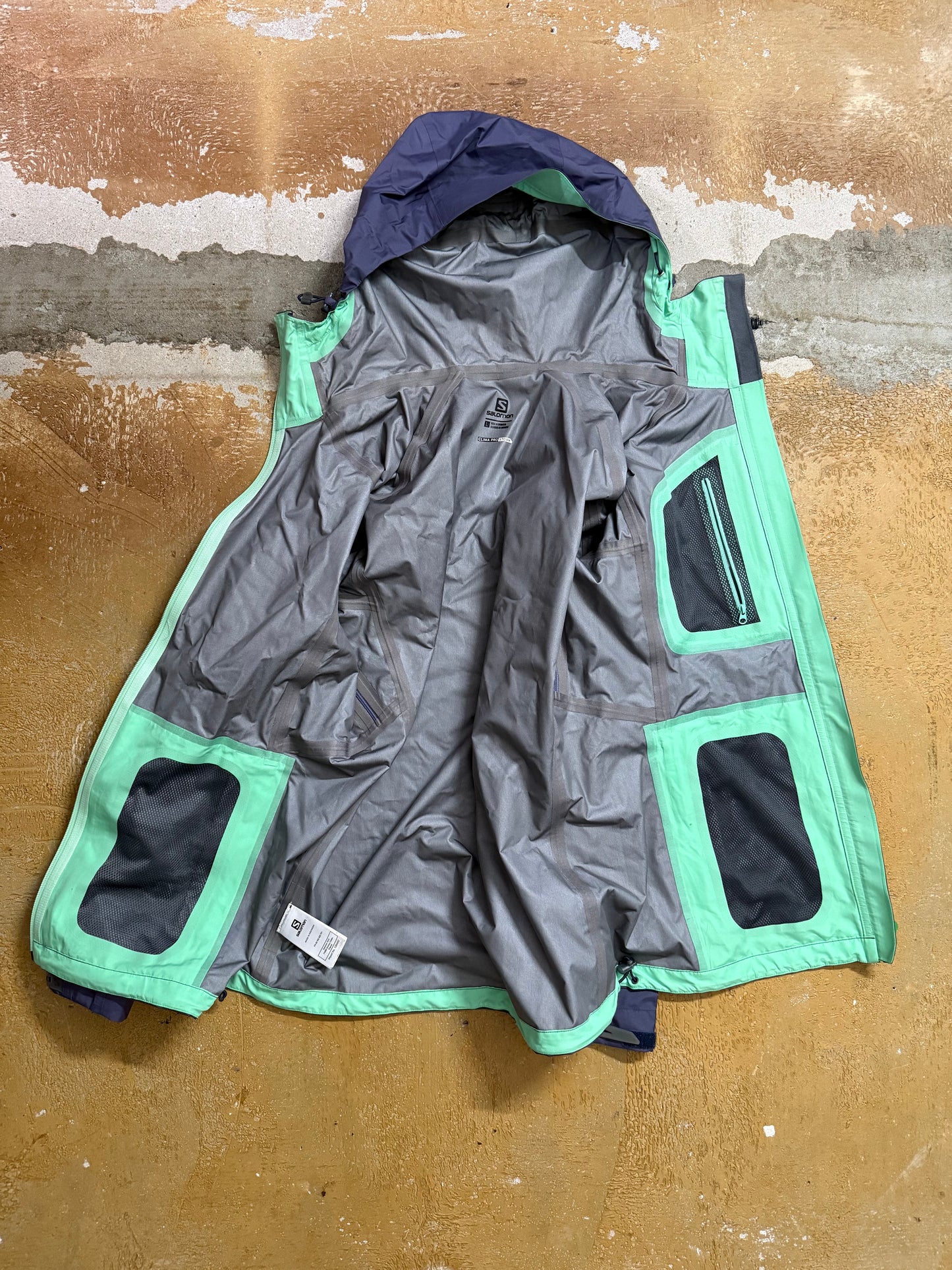 Salomon Clima Pro Storm rain jacket armpit zipper - M