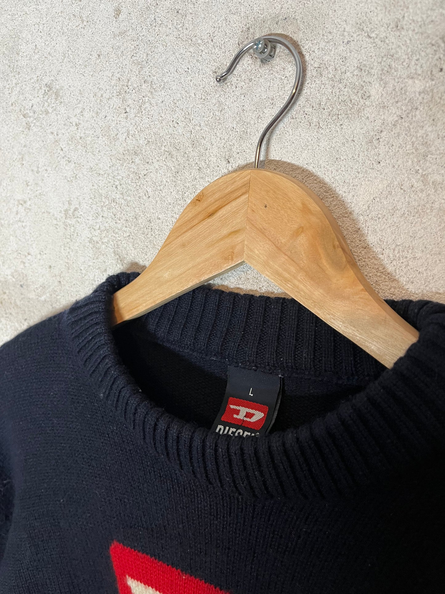 Diesel vintage 90s 2000s heavy knit sweatshirt - L