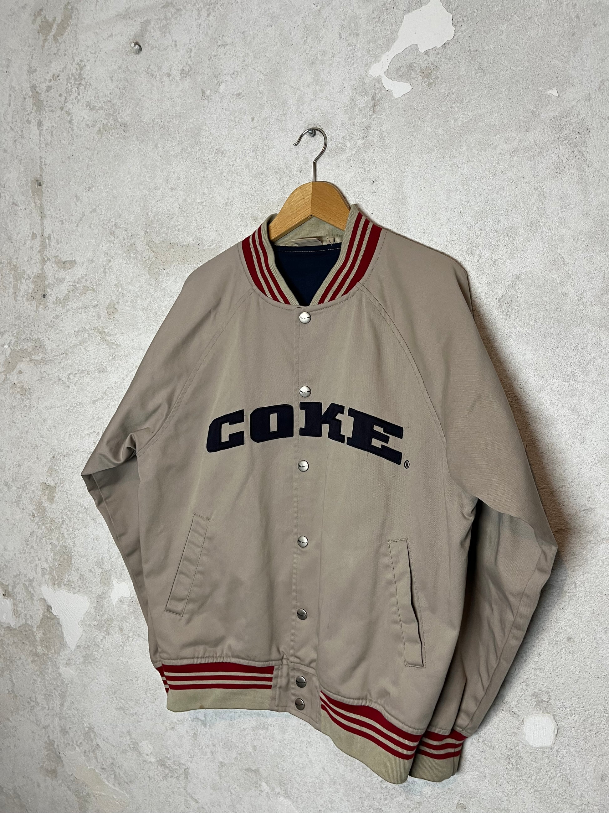 Coca Cola Coke vintage retro 2000s 90s varsity baseball jacket 