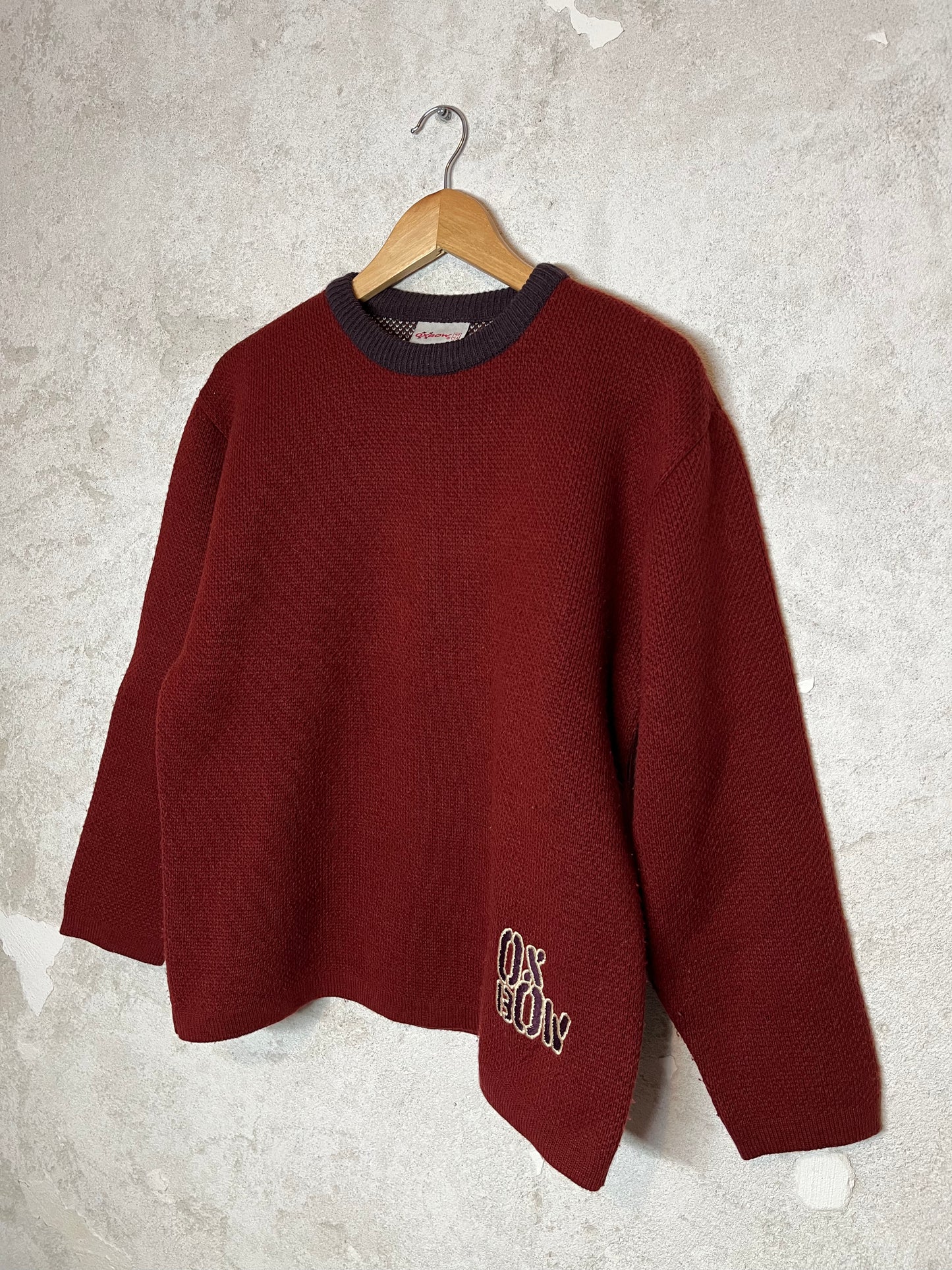 Oxbow vintage heavy knit ski sweatshirt - S