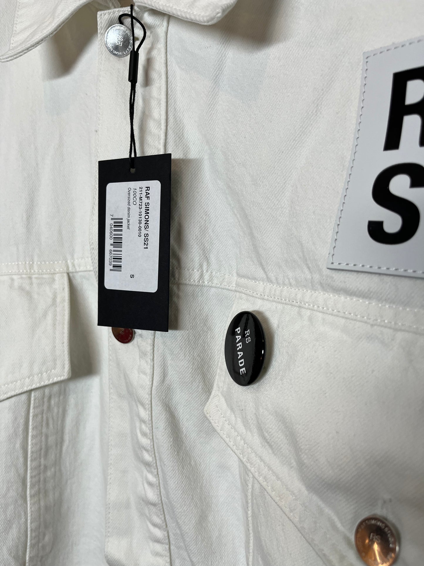 Raf Simons Monolith City Garden Riot SS'21 denim jacket - M