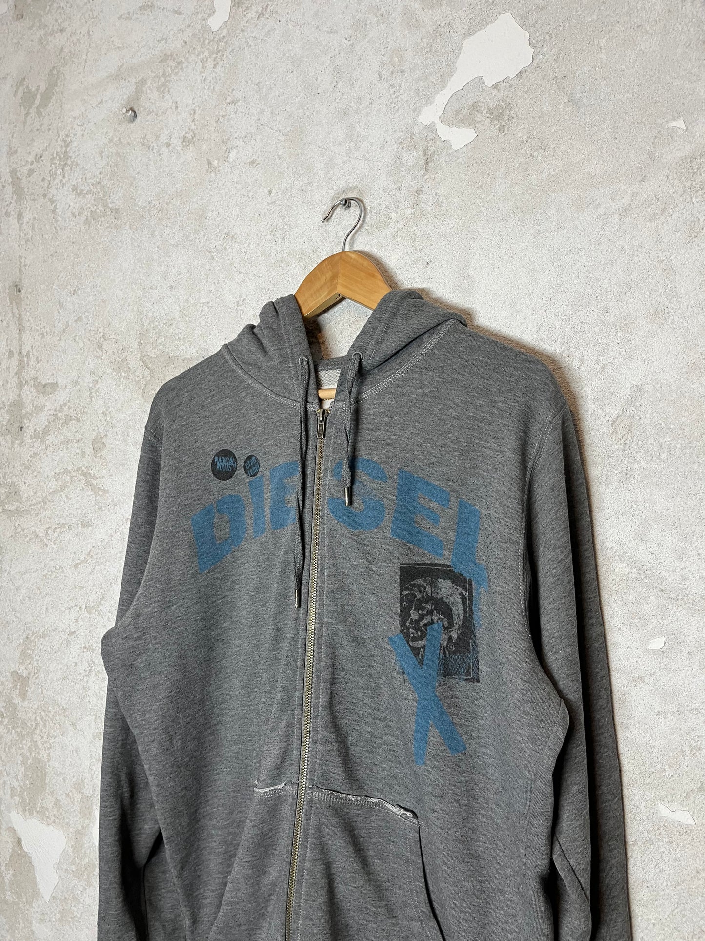 Diesel zip-up hoodie - XL