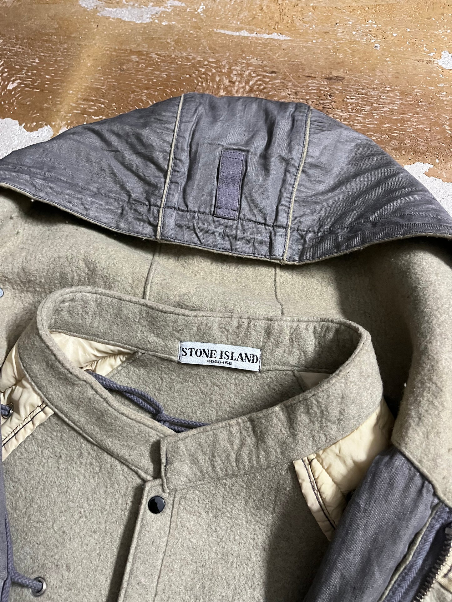 Stone Island 2005 Lino Flax Dutch Rope lining jacket - L