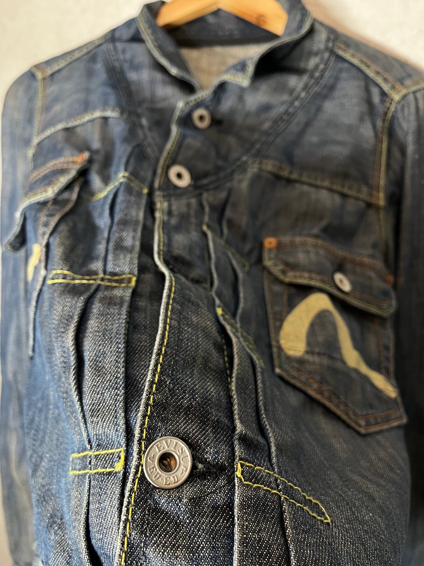 Evisu Japan logo denim jacket - M