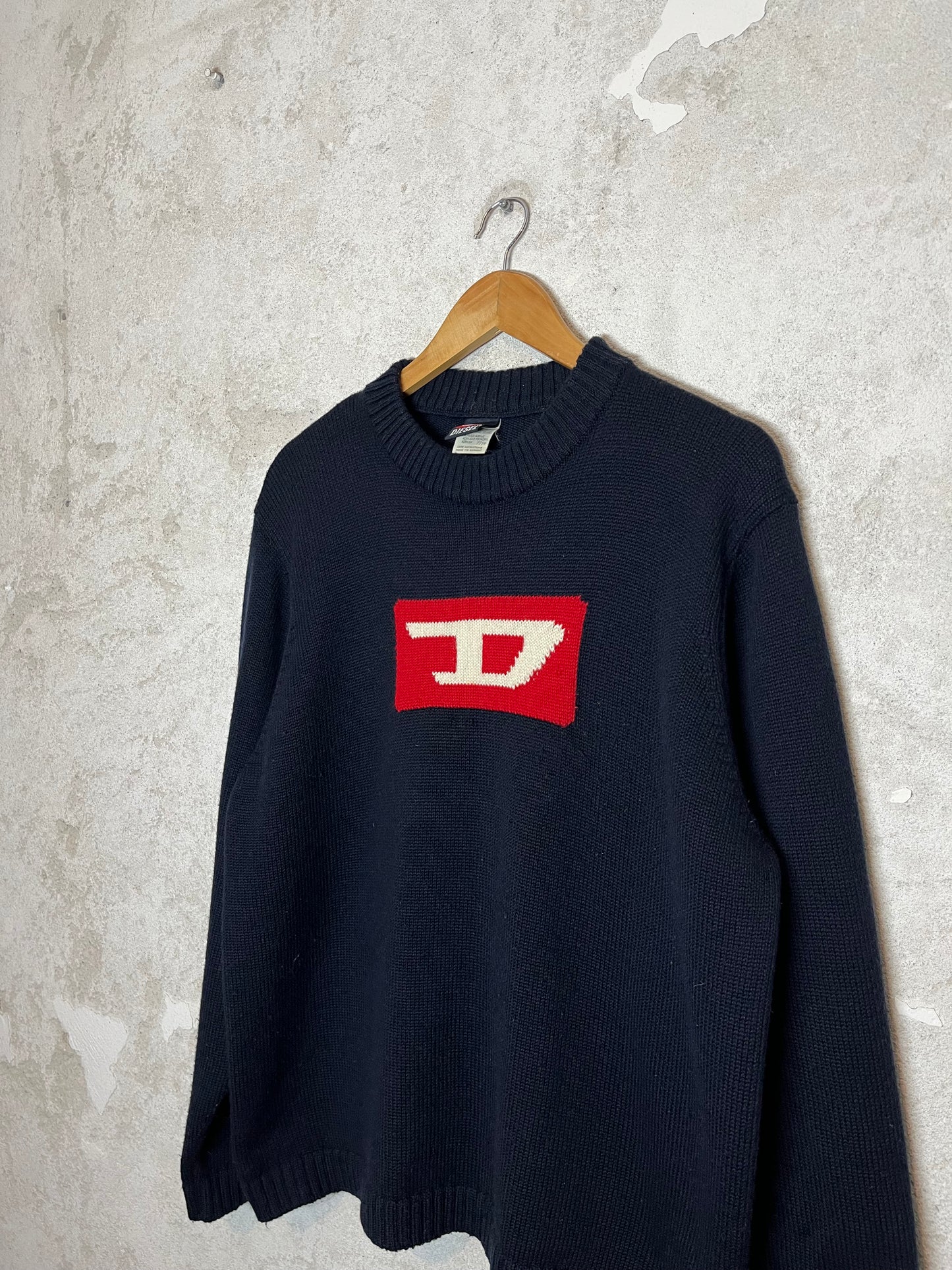 Diesel vintage retro wool knit sweater -