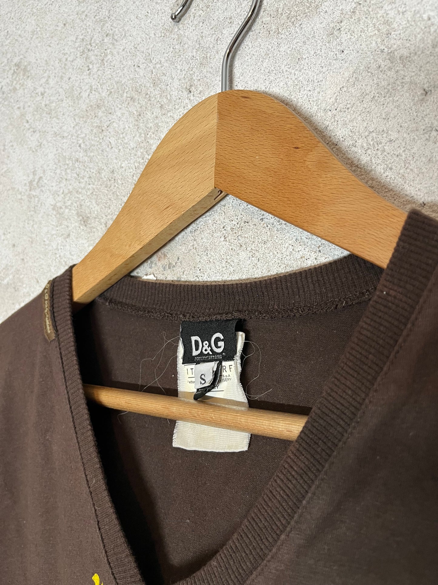 Dolce & Gabbana vintage brown longsleeve top - S