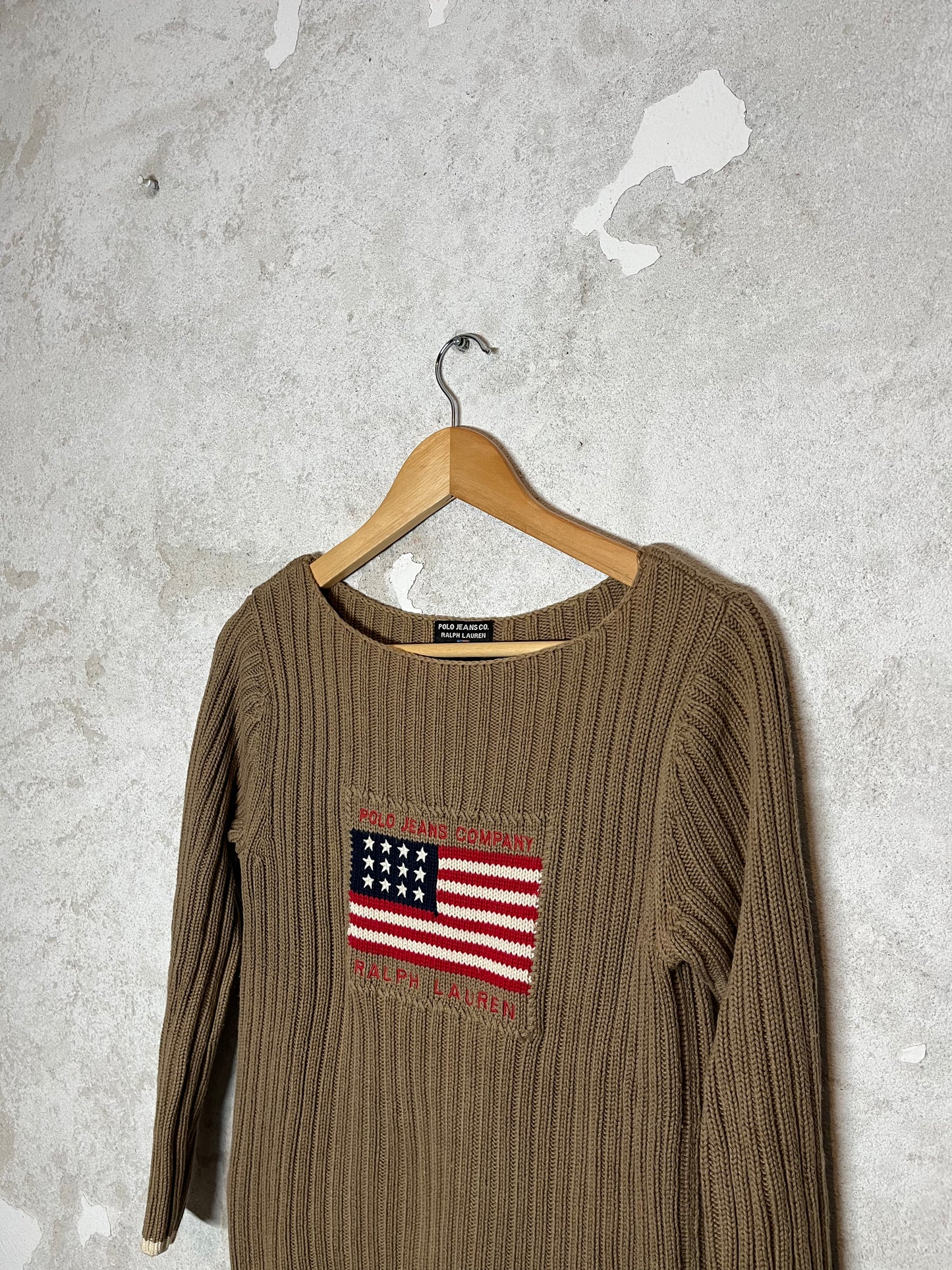 Ralph Lauren vintage USA flag sweater - M