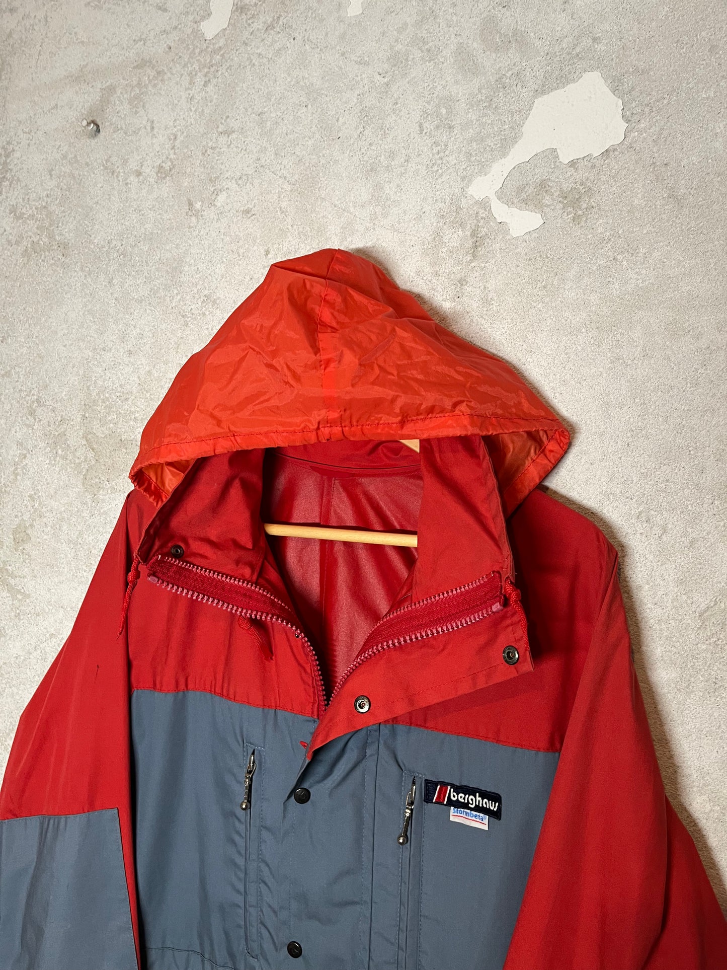 Berghaus vintage 90s waxed rain jacket - M