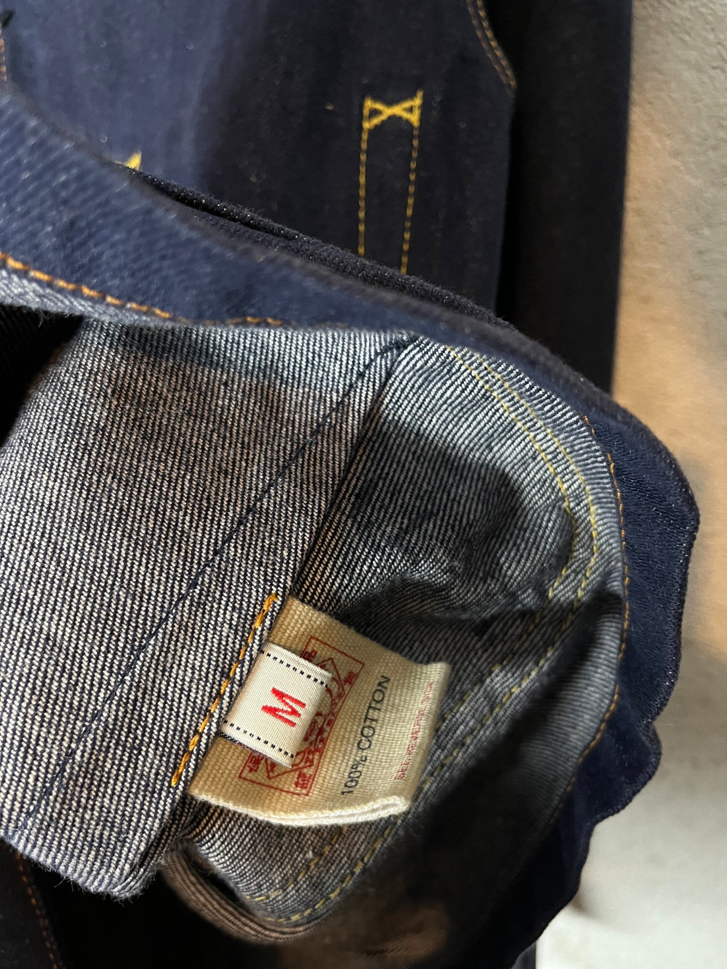 Evisu selvedge japanese denim jacket vintage - M