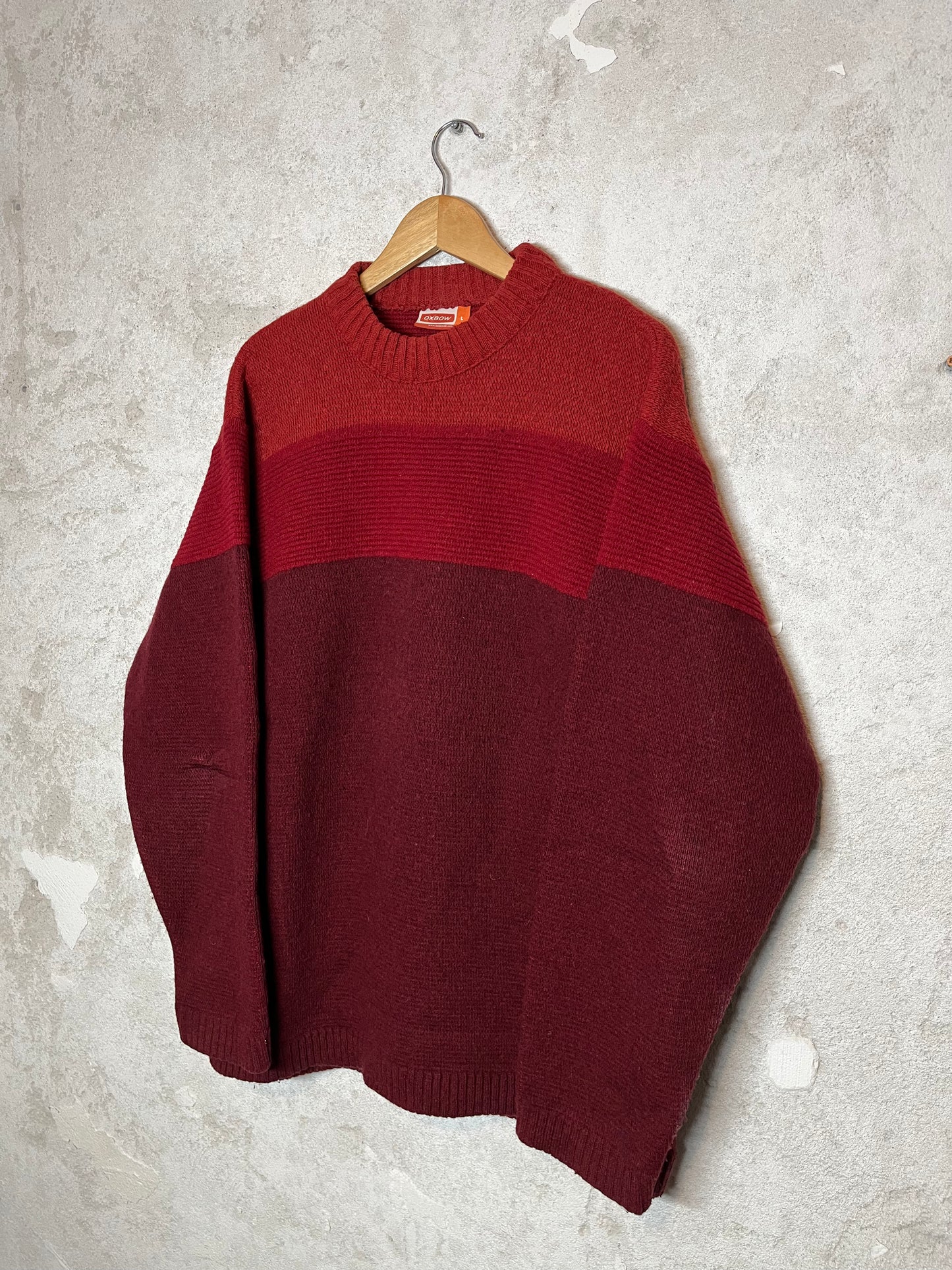 Oxbow ski snowboard heavy knit sweater - L