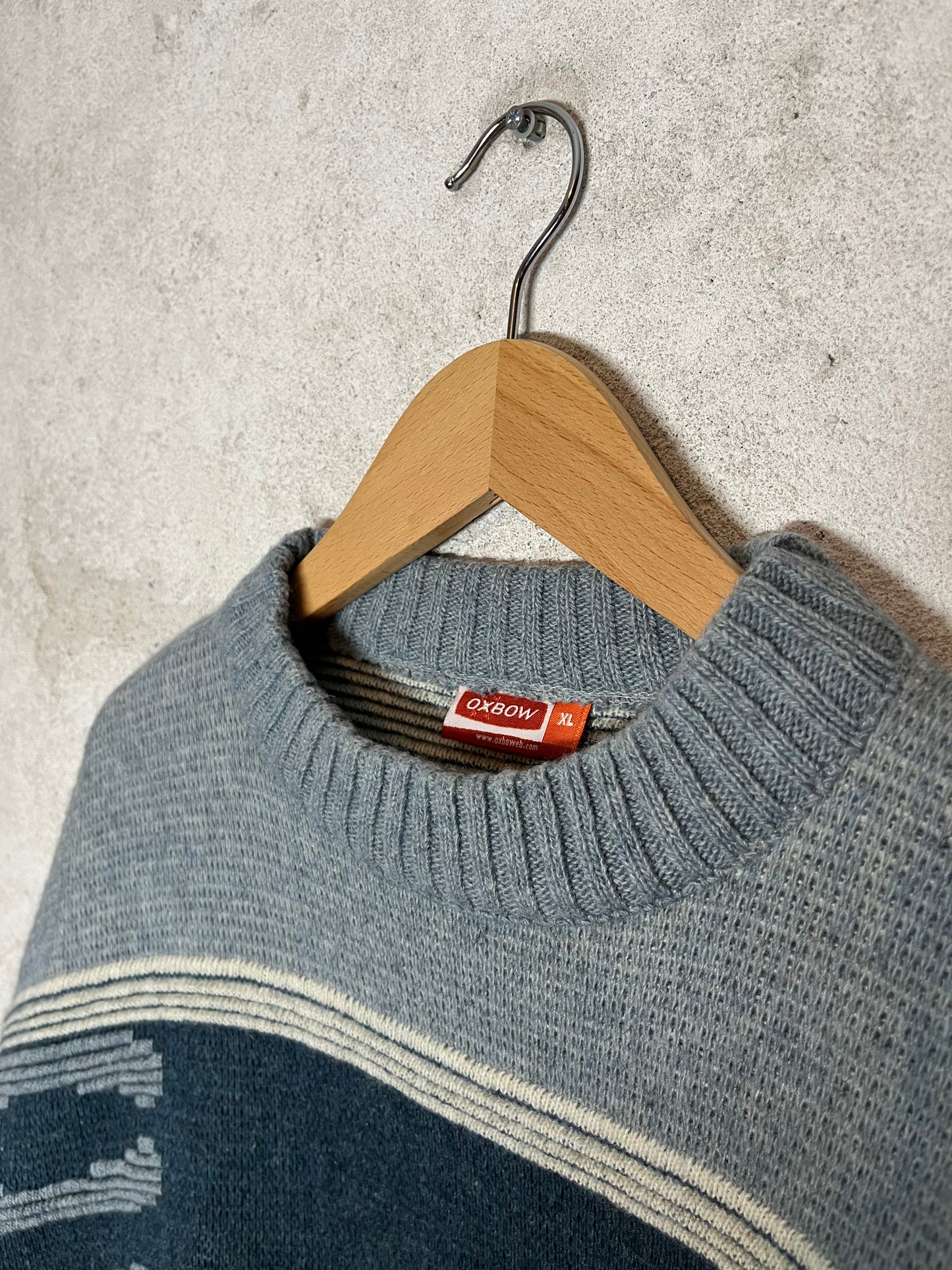 Oxbow vintage retro ski heavy knit sweater - XL