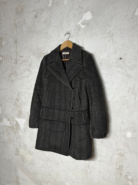 Prada heavy trench coat alpaca - XL