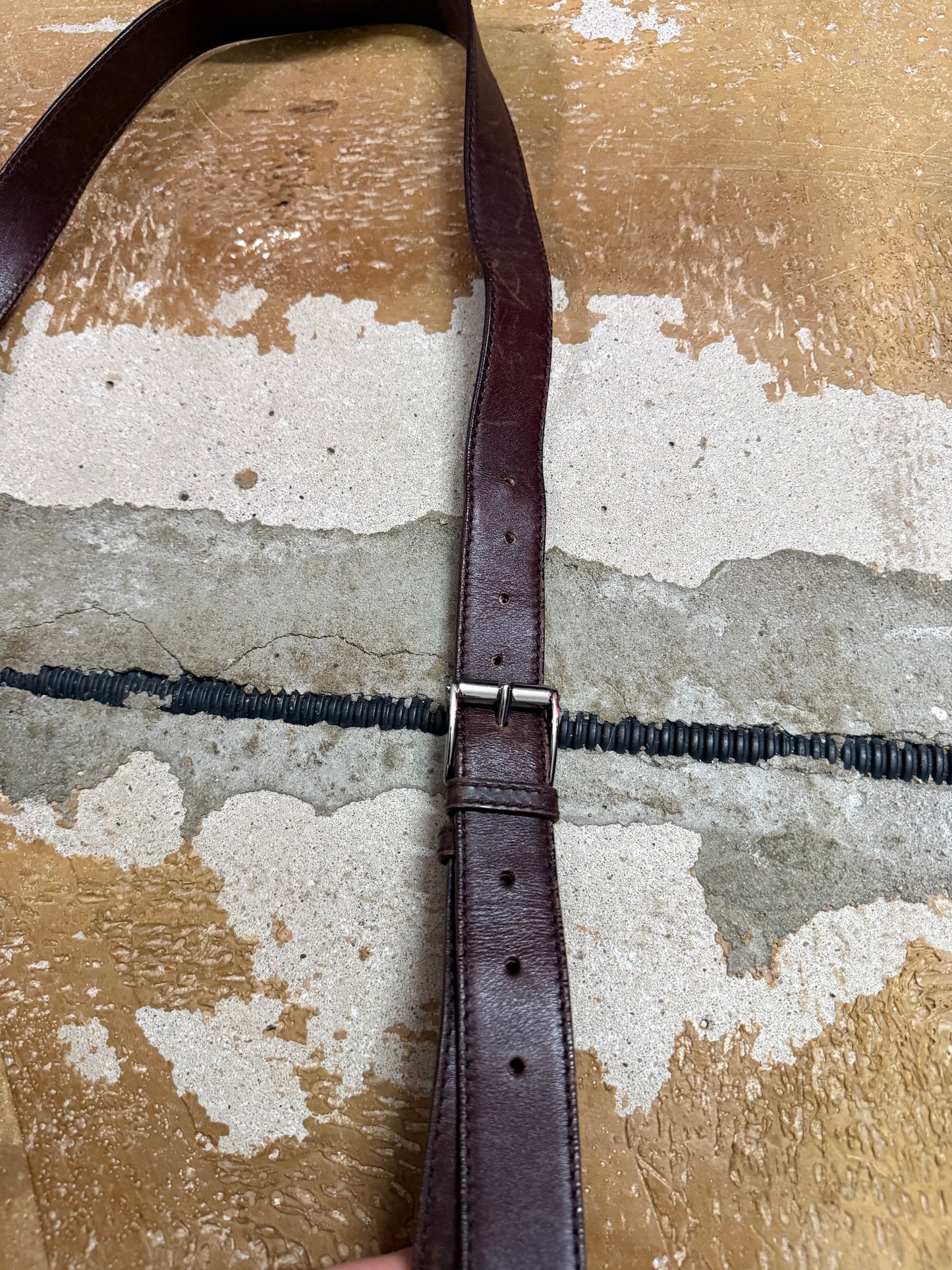 Gucci leather monogram shoulder bag