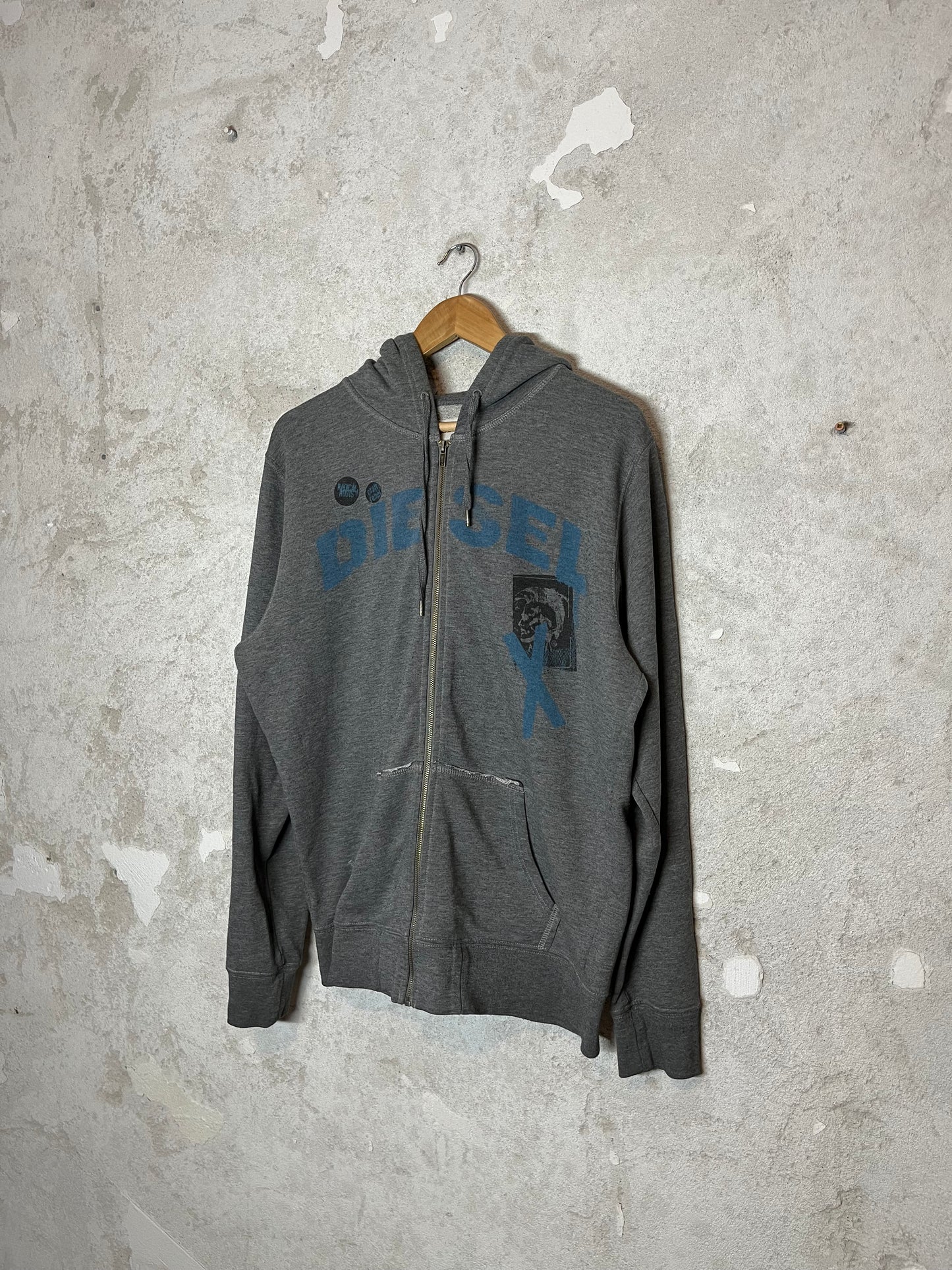 Diesel zip-up hoodie - XL