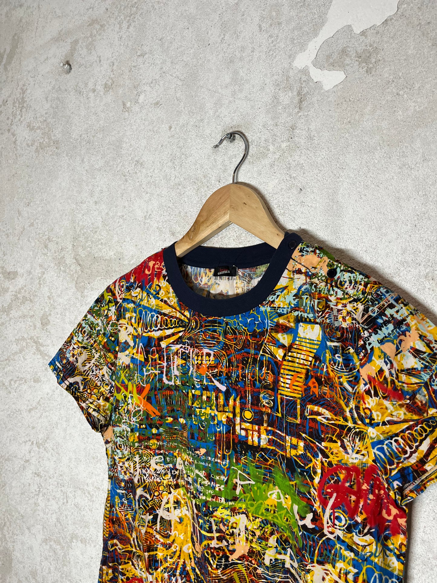 Jean Paul Gaultier multicolor drawing top