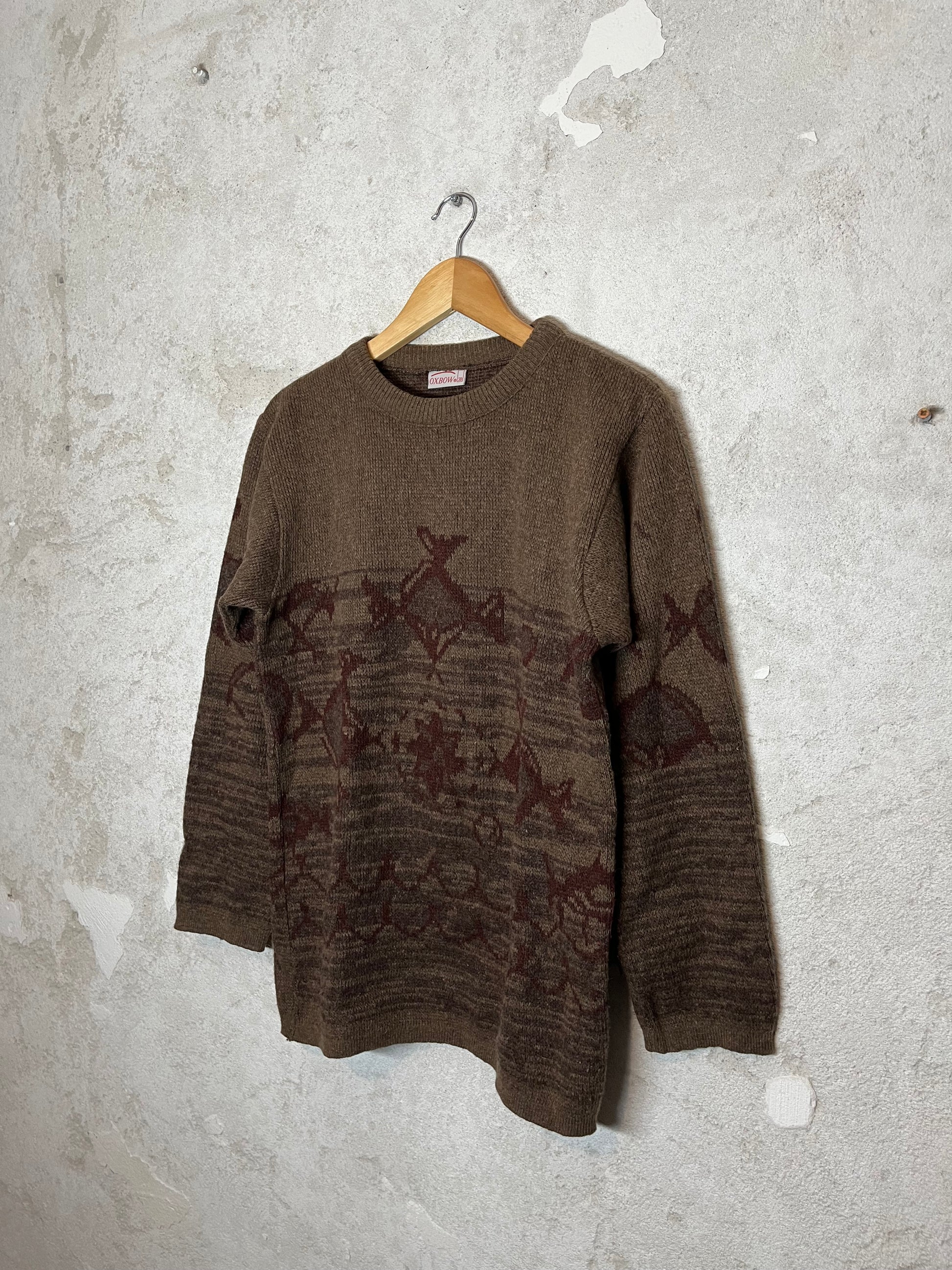 Oxbow vintage 90s heavy knit ski snowboard sweater