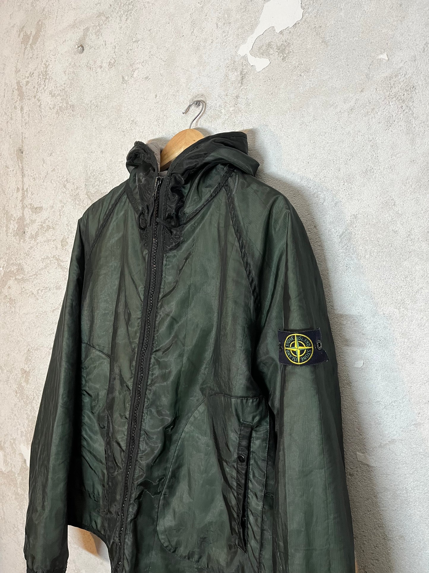 Stone Island Monofilament SS’03 vintage jacket green - L