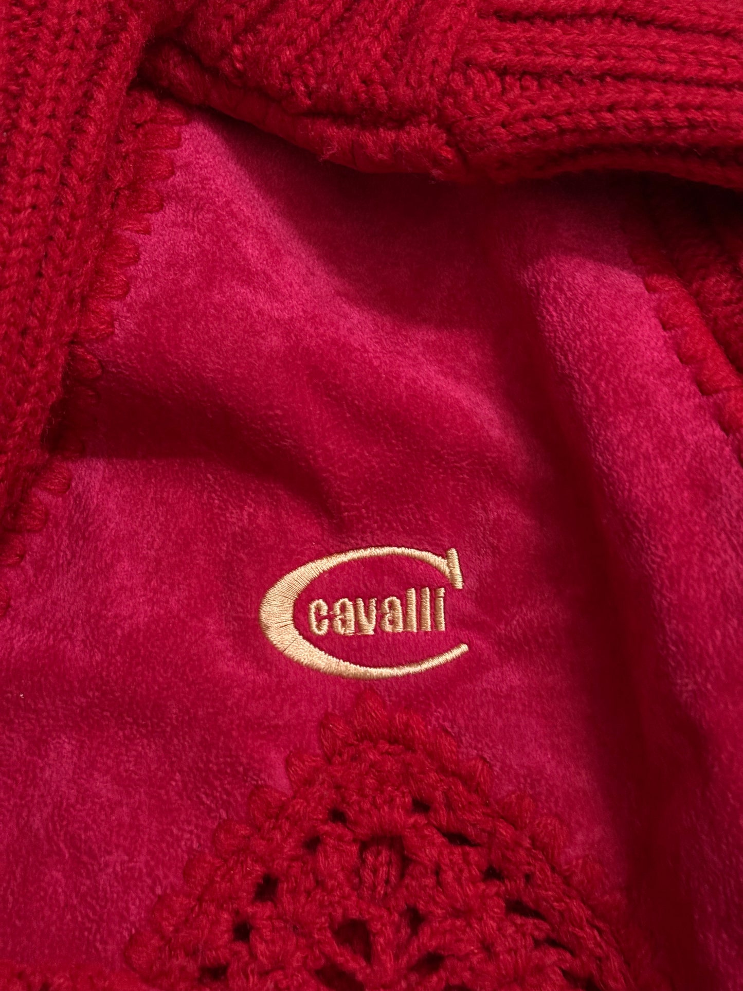 Roberto Cavalli velour knit sweater - XS