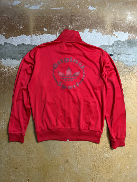 Adidas vintage red tracksuit sweater - M