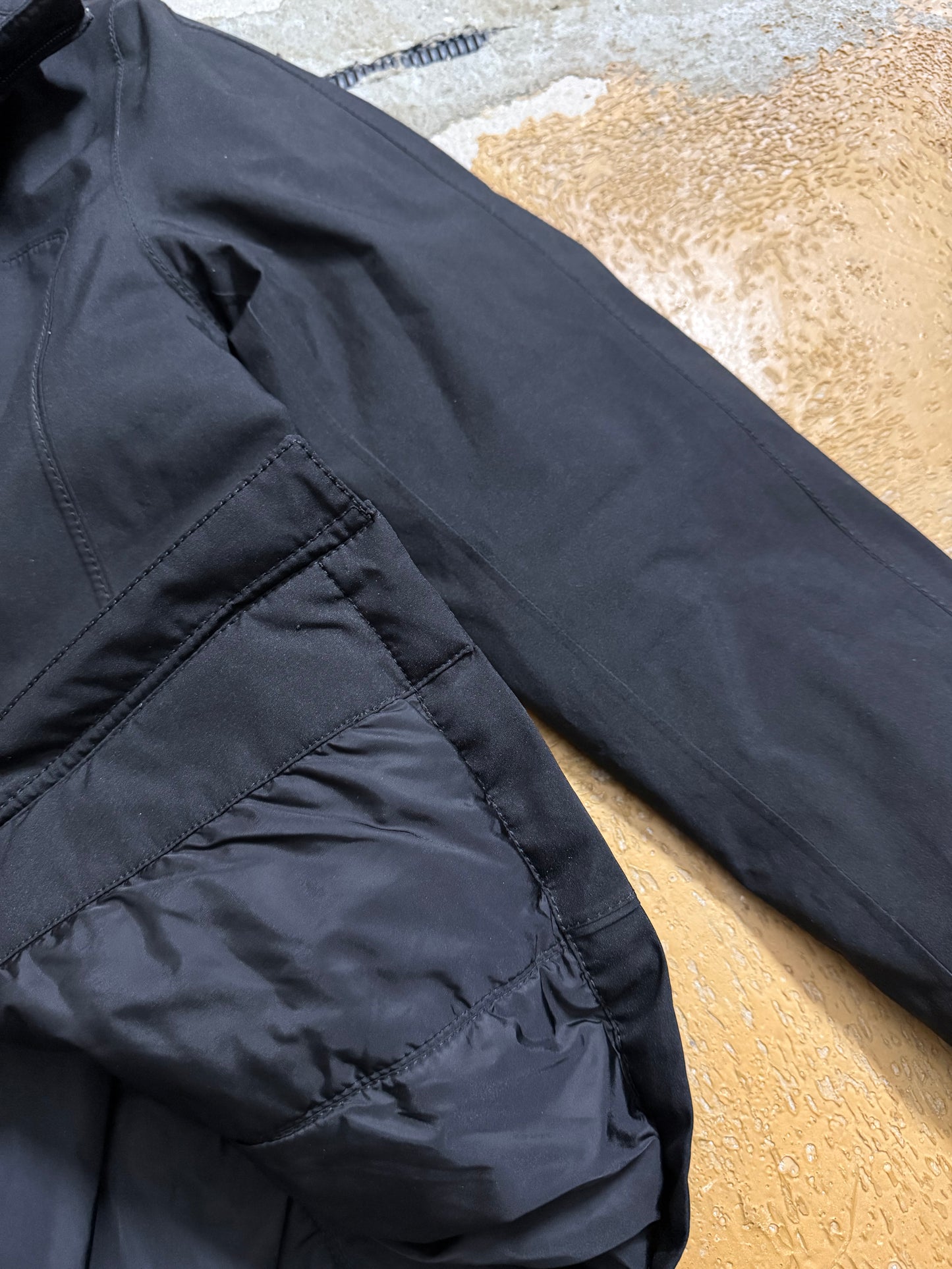Prada vintage trenchcoat padded down jacket - S