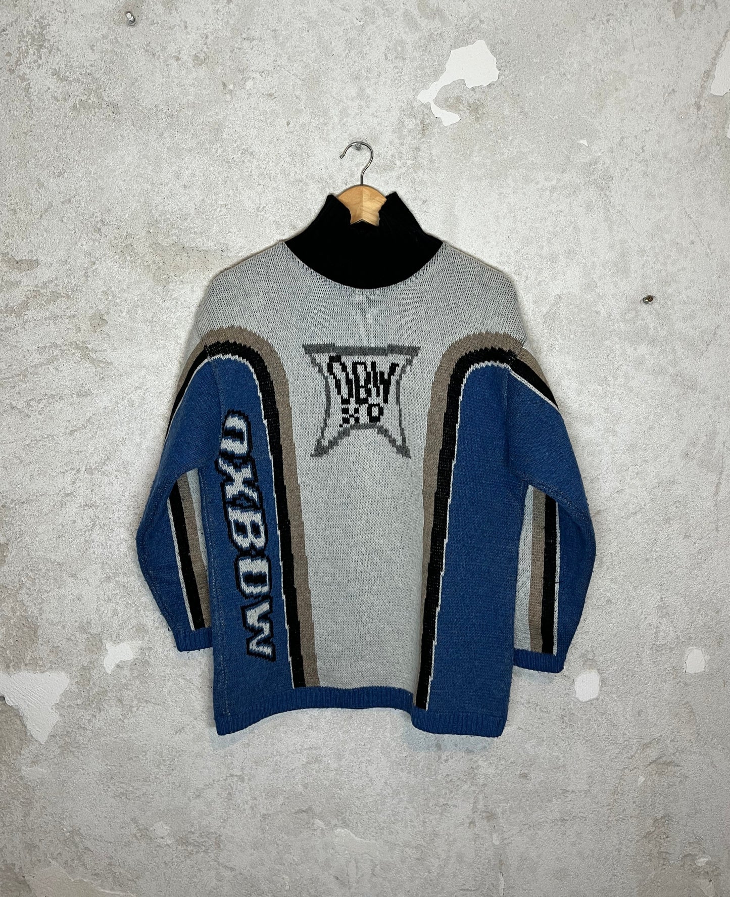 Oxbow 90s ski snowboard knit sweatshirt - S