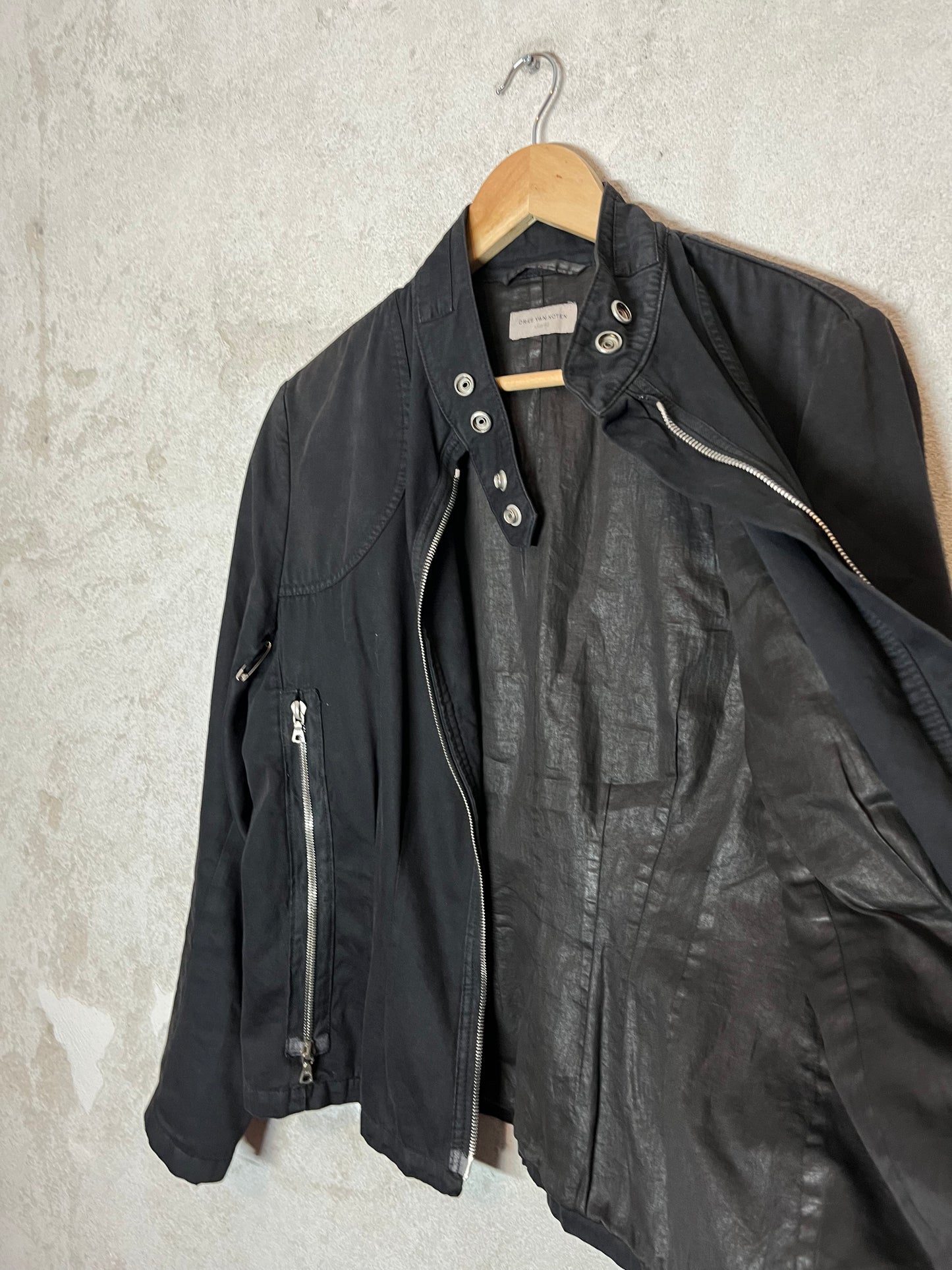 Dries van Noten archive multi zip safety pin jacket